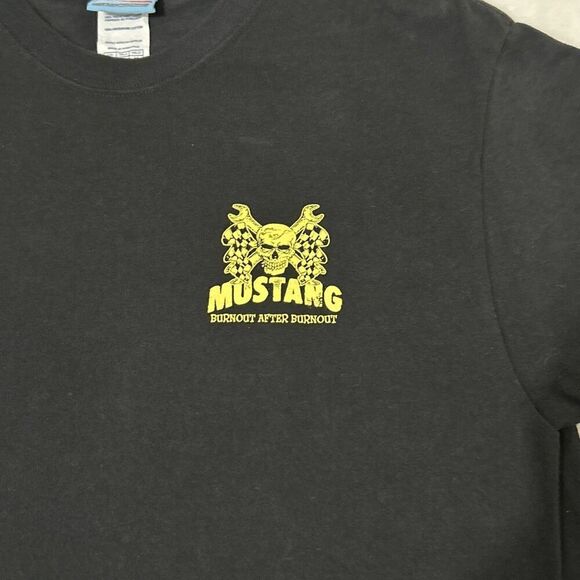 Ford Mustang Burnout After Burnout Dearborn Michigan T-Shirt Black Medium - Picture 4 of 6